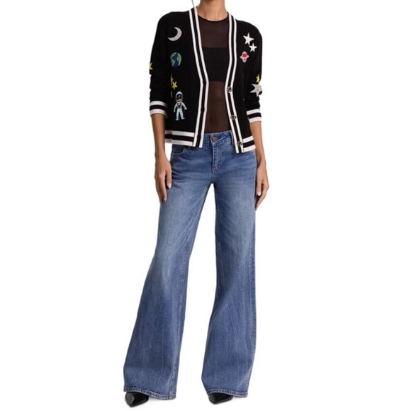 Alice and Olivia Bradley Space Staceface Cardigan - Picture 3 of 5